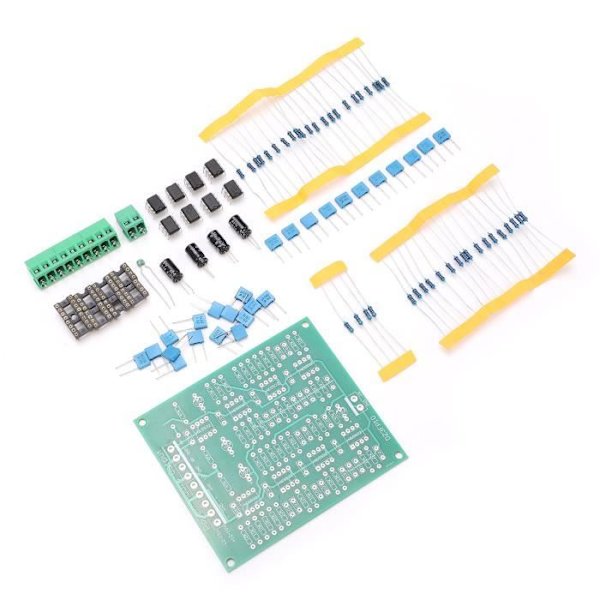 HURRISE Operationsförstärkarmodul NE5532 Förförstärkarmodul DIY Kit 3-kanalsutgång NE5532 Op-Amp