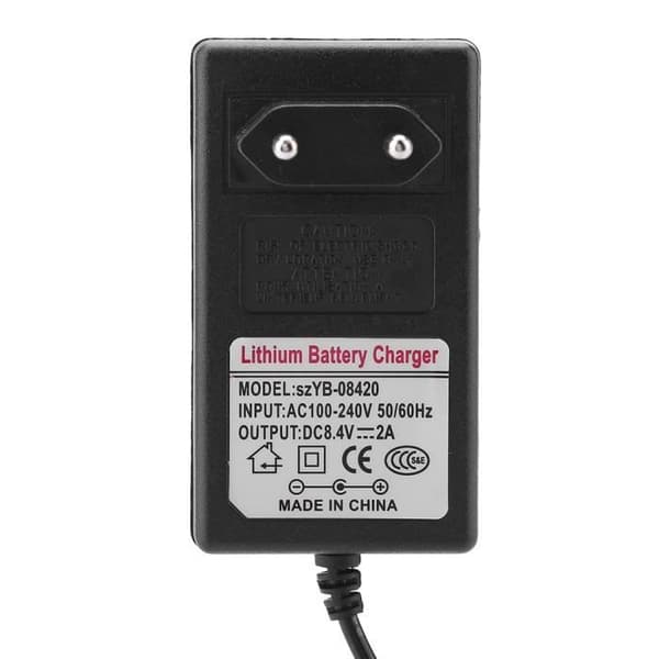 Fdit laddare 8,4V 2A litiumjonbatteriladdare Byte av nätadapter för leksaksbil