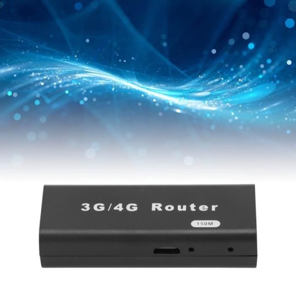 HURRISE Mini 3G WiFi-router, trådbunden nätverksadapter, USB-åtkomstpunkt, 150 Mbps, WiFi Hotspot för IOS,