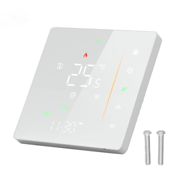 HURRISE LCD pekskärm termostat Vattenvärme termostat, 95-240V, programmering eldstad hårdvara