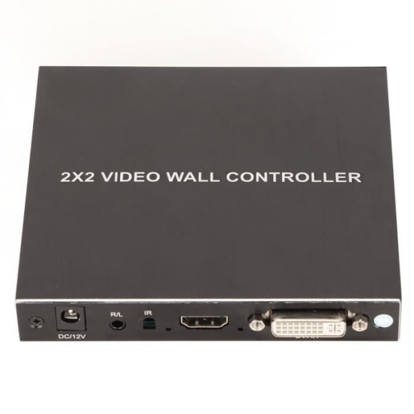 HURRISE Video Wall Controller DVI TV Video Wall Controller, Stöd 180 graders rotation, Videospelare EU-kontakt