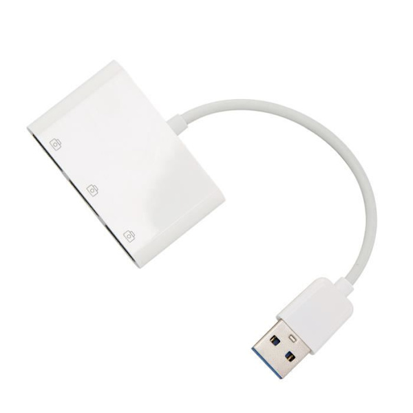 HURRISE USB C Hub Adapter USB 2.0 HUB Bärbar Ultraslim Plug and Play Hot Swap High Speed Wide Kompatibilitet