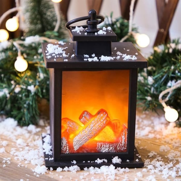 HURRISE LED Flame Lantern Retro Juldekor