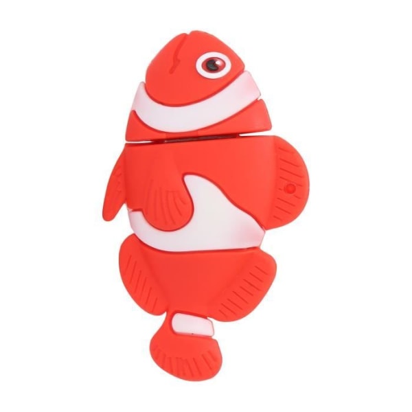 (128GB)Cartoon U Disk Red Clownfish Utseende Lagring In