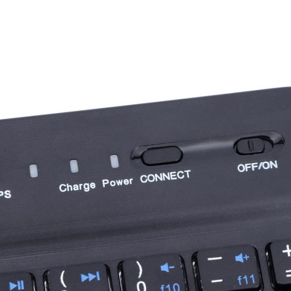 HURRISE 7 tum tangentbord Mini Bärbart Svart Bluetooth Tangentbord 7 tum 59 tangenter Datortillbehör HB030B