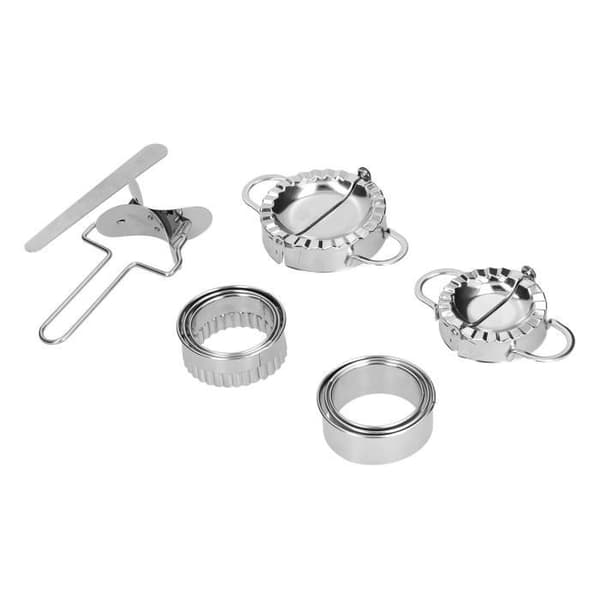 HURRISE Dumpling Cutter 10 delar Rostfritt stål Dumpling Maker Dumpling Form Set och Cutter Hem Kökstillbehör (Dumpling
