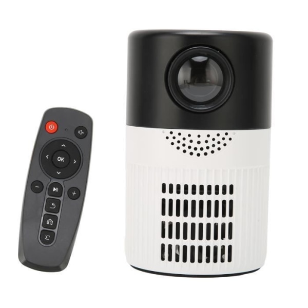 (EU )Bärbar projektor Mini LED filmprojektor HD 1080p med skärm
