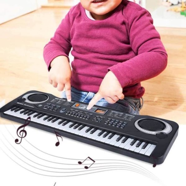 HURRISE Musical Instrument Toy 61 Key Elektrisk Digital Keyboard Piano Musikinstrument Leksak för