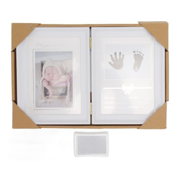 HURRISE Baby Hand Kit Baby Hand Kit, Full Moon Baby Memorial bordsram, fotoljusarmatur