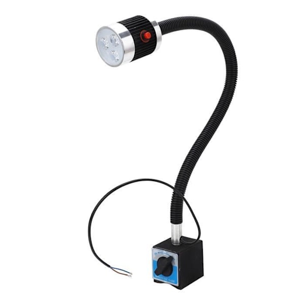 Verktygsmaskin LED-lampa Ljus 3W Flexibel Svanhals Magnet Base