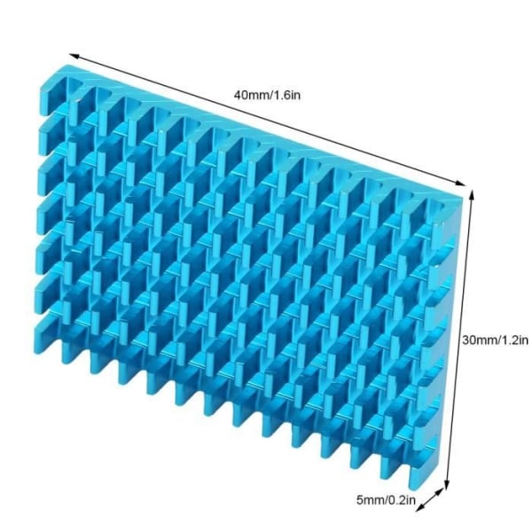 5 st 40*30*5 mm elektroniska delar Chip kylfläns effektiv kretskortkylare