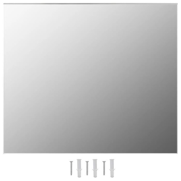 YUDJP Ramlös spegel - 80x60 cm 4 mm - glas och EVA - Montering krävs - silver