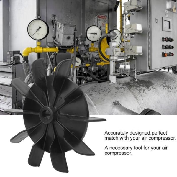 HURRISE luftkompressor fläktblad 5 st Riktning Anslutning Fläktblad 13mm 10-blads turbinkompressor