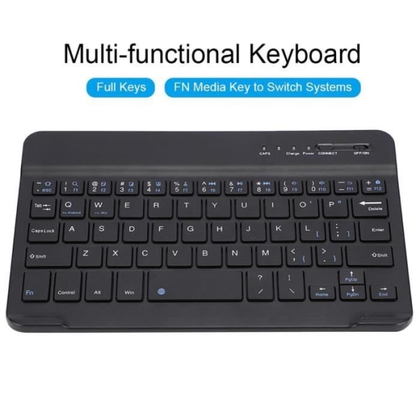 HURRISE Trådbundet tangentbord Bärbart tangentbord för surfplatta, Mini Ultra Thin Trådbundet tangentbord för , datoranvändning