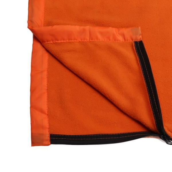 HURRISE Sovsäcksfoder med dragkedja Supertjock Sovsäcksfoder i mjuk fleece Rödaktig orange