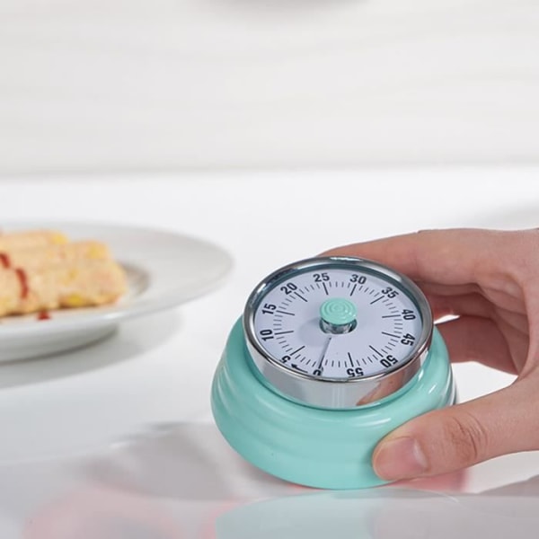 HURRISE Visual Timer Mekanisk nedräkningstimer med visuell display i rostfritt stål för skrivbordet
