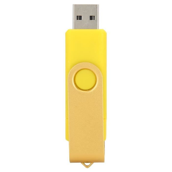 HURRISE OTG disk USB Flash Drive OTG U disk minnesstick penna Micro USB datalagring gul CW10040 intern dator 64GB