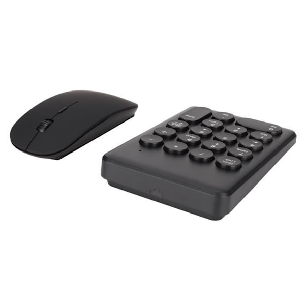 HURRISE Trådbunden numerisk tangentbord Trådbunden numerisk tangentbord med mus, ergonomisk 2,4 GHz numerisk tangentbord med tangentbordsdator