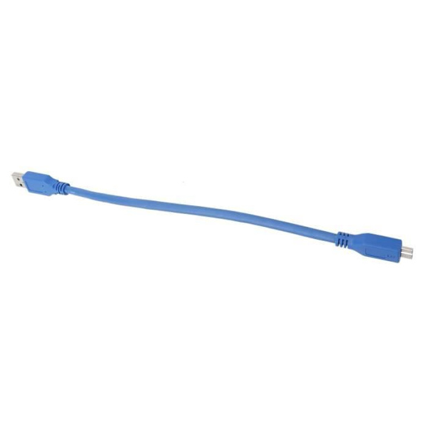 HURRISE USB 3.0 Typ-A till Micro-B-kabel - Snabb filöverföring - 5 Gbps - 0, - Blå