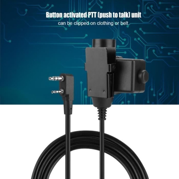 Taktisk headsetkabel, PTT-headset, BAOFENG UV5R dator ABS-material för spelheadset