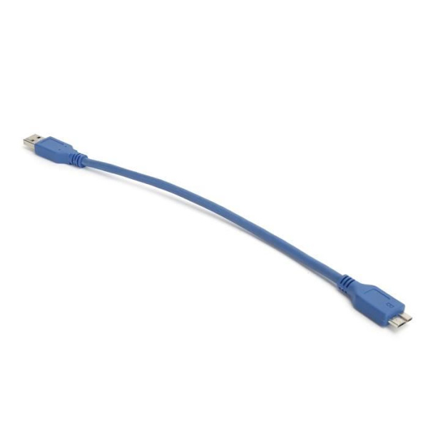 HURRISE USB 3.0 Typ-A till Micro-B-kabel - Snabb filöverföring - 5 Gbps - 0, - Blå