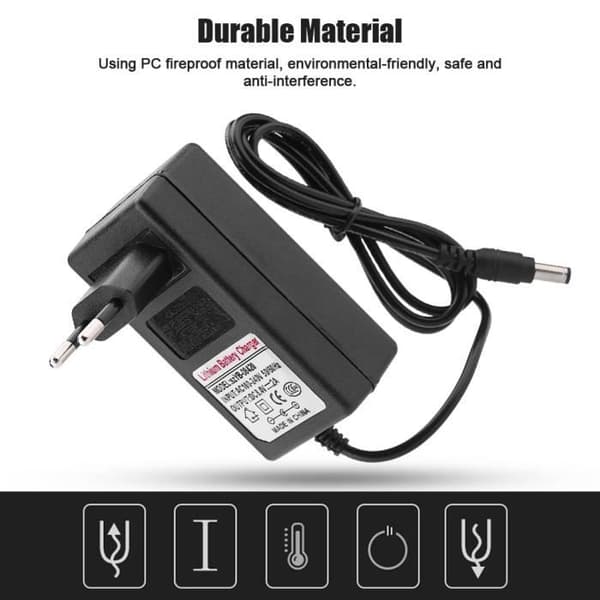 Fdit laddare 8,4V 2A litiumjonbatteriladdare Byte av nätadapter för leksaksbil