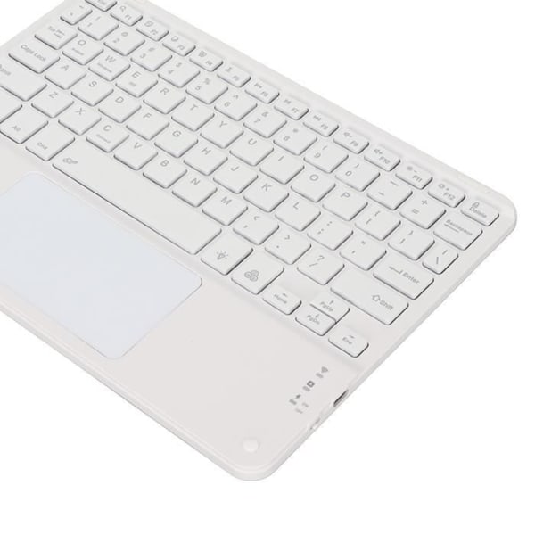 10" Ultra Slim Quadrate Keycap trådlöst tangentbord med RGB (vit) bakgrundsbelyst -LIA