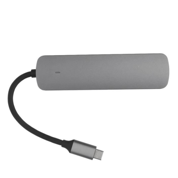 HURRISE 5 i 1 USB C dockningsstation, multiportsnav med snabb USB3.0-överföring