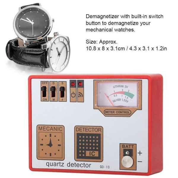 HURRISE Degausser Quartz Movement Tester Degaussing Machine Watch Repair Tool