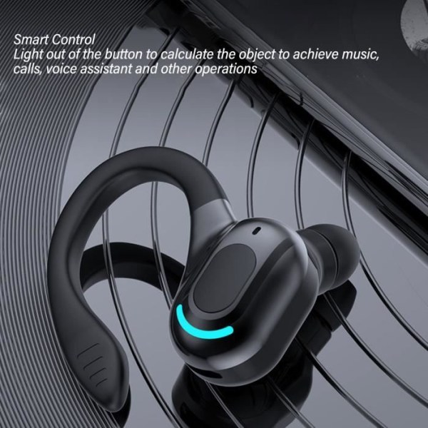 HURRISE hörlurar Wire Headset 5.2 HiFi stereoljud HD-samtal Brusreducering IPX4 vattentät tråd hörlurar Walkman ljud och blått