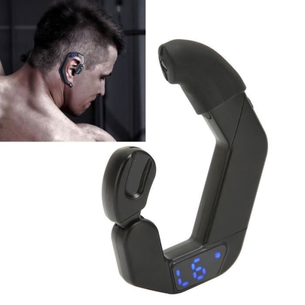 HURRISE Hörlurar med ledning med ett öra, handsfree hörlurar med ledning med LED-strömskärm, Walkman-ljud