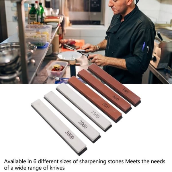 Sonew knivslipsten Set med 6 slipstenar för köksknivar, bordsslipsten