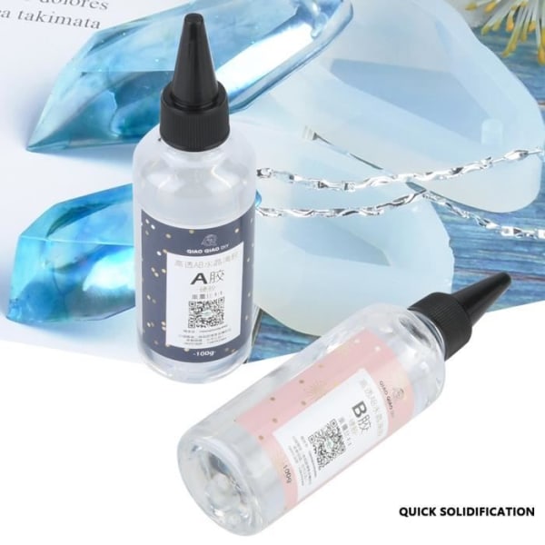 High Clear Crystal Glue AB Craft Epoxihartslim (200g/7.1oz 1:1)-RAC