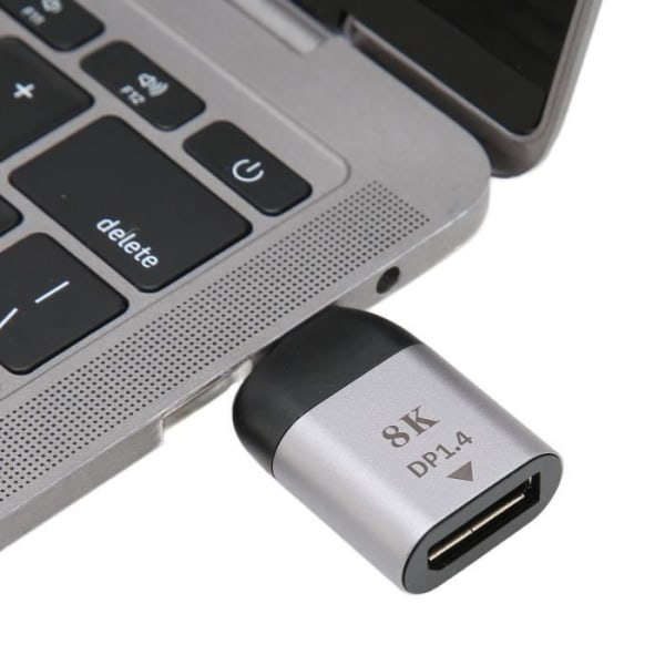 HURRISE USB C till DisplayPort 8Kat60HZ-adapter för USB C-videoutgångsenheter