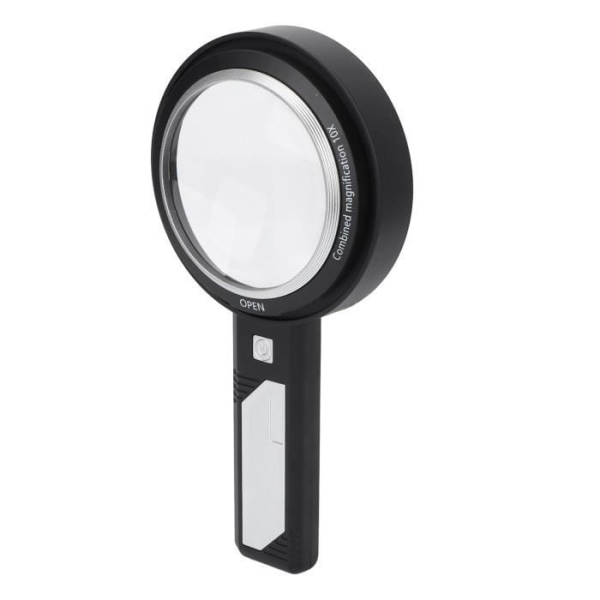 HURRISE Förstoringsglas för äldre Handhållet förstoringsglas Läsning Upplyst förstoringsglas med 6 LED-lampor för gamla människor