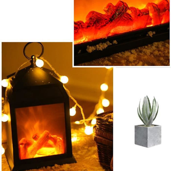 HURRISE LED Flame Lantern Retro Juldekor