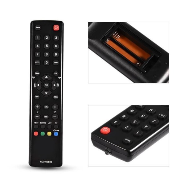 Ersättningsfjärrkontroll för TCL RC3000E02-XIU TV