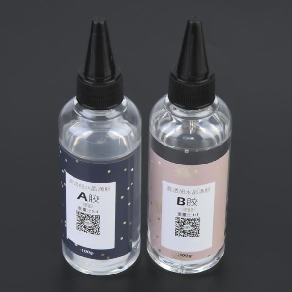 High Clear Crystal Glue AB Craft Epoxihartslim (200g/7.1oz 1:1)-RAC