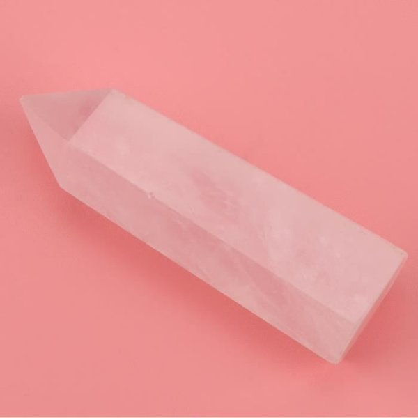 HURRISE Naturlig fluorit hexagonal hexagonal rosékvarts naturlig fluorit för dekoration prydnad linnedekoration