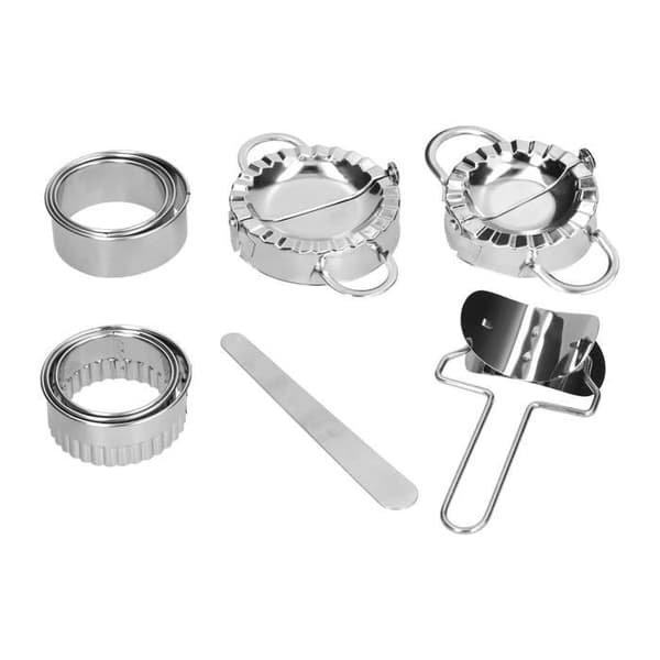 HURRISE Dumpling Cutter 10 delar Rostfritt stål Dumpling Maker Dumpling Form Set och Cutter Hem Kökstillbehör (Dumpling