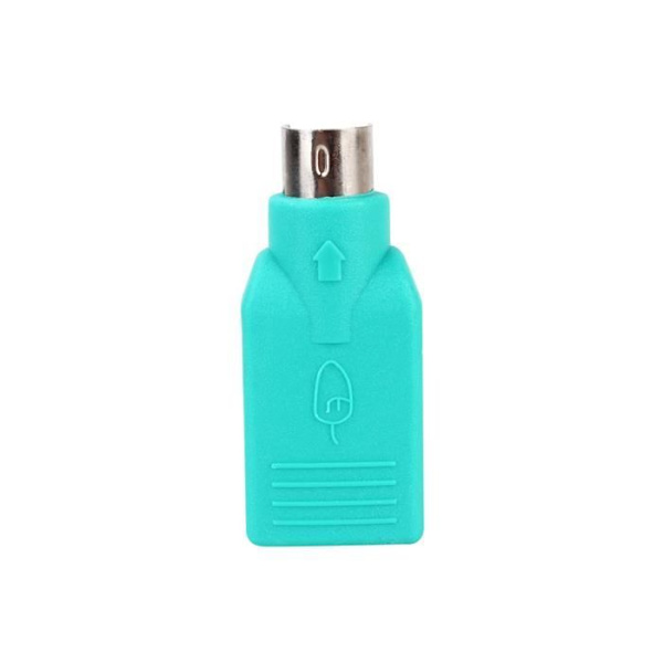 HURRISE USB-tangentbordskonverterare USB-hona till PS2-hane-omvandlaradapter för tangentbordsmus/USB-mus se