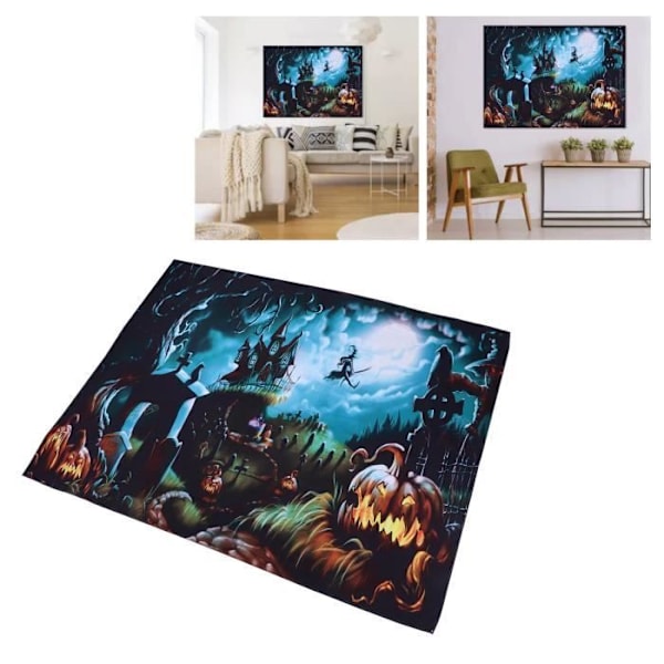 HURRISA Halloween Pumpa Lykta Bakgrund Halloween Bakgrund Bakgrund Bakgrund Skräck Måne Natt Deco Kit Utomhus Människor Inga människor