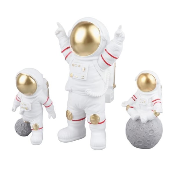 HURRISE Astronautfigur Rymdmanstaty, dekorativ Söt Astronautmodell för TV-skåp Kontor Decostaty i sovrummet