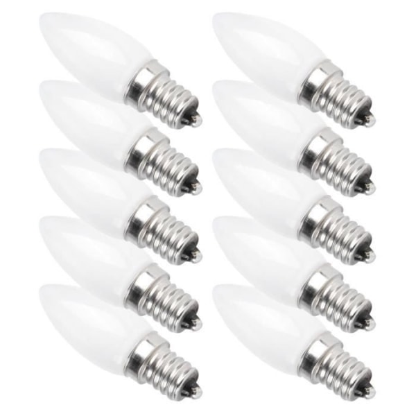 Fdit E12 Glödlampor 10 Styck Mini E12 Kandelaber LED Glödlampor 1,5W AC 230V för Hembil Hotellbelysning
