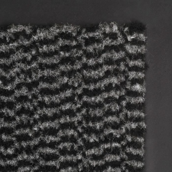 WEI# Rektangulär dörrmatta 90 x 150 cm Antracit Doormats tuftad tyg med en mjuk, halkfri gummibaksida
