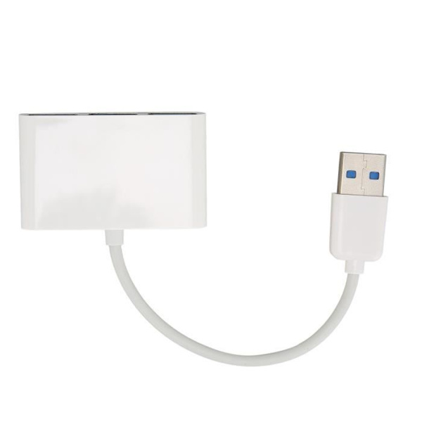 HURRISE USB C Hub Adapter USB 2.0 HUB Bärbar Ultraslim Plug and Play Hot Swap High Speed Wide Kompatibilitet