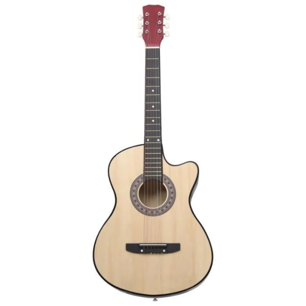 LIA - Western cutaway akustisk gitarr med 6 strängar 38' Tilleul HUR7542050168345