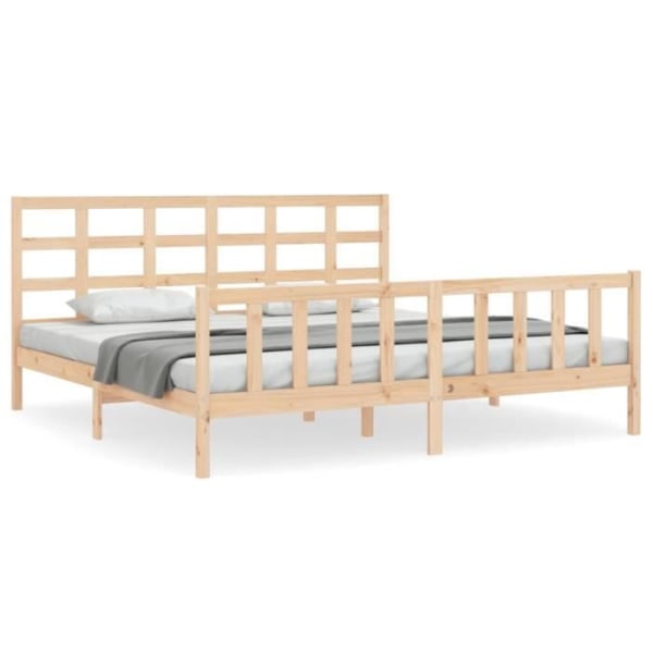 FDIT Sängstomme med sänggavel 180x200 cm massivt trä - FDI7070649281965