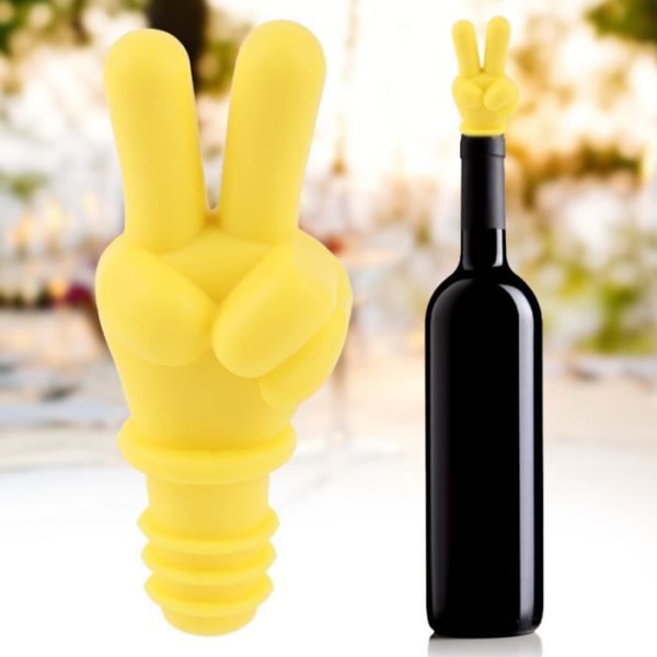 (Gul)01 Vinflaskpropp Fingerformad vinpropp