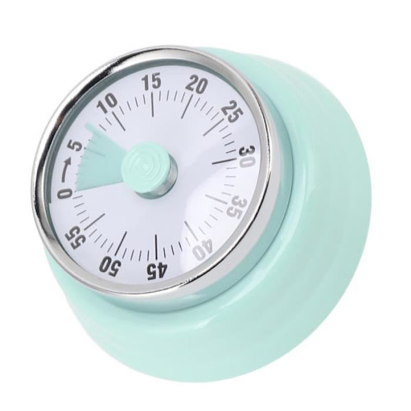HURRISE Visual Timer Mekanisk nedräkningstimer med visuell display i rostfritt stål för skrivbordet